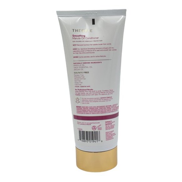 Theorie Smoothing Animo8 Complex Sulphate Free Marula Oil‎ Conditioner 10.8 oz - Picture 2 of 2